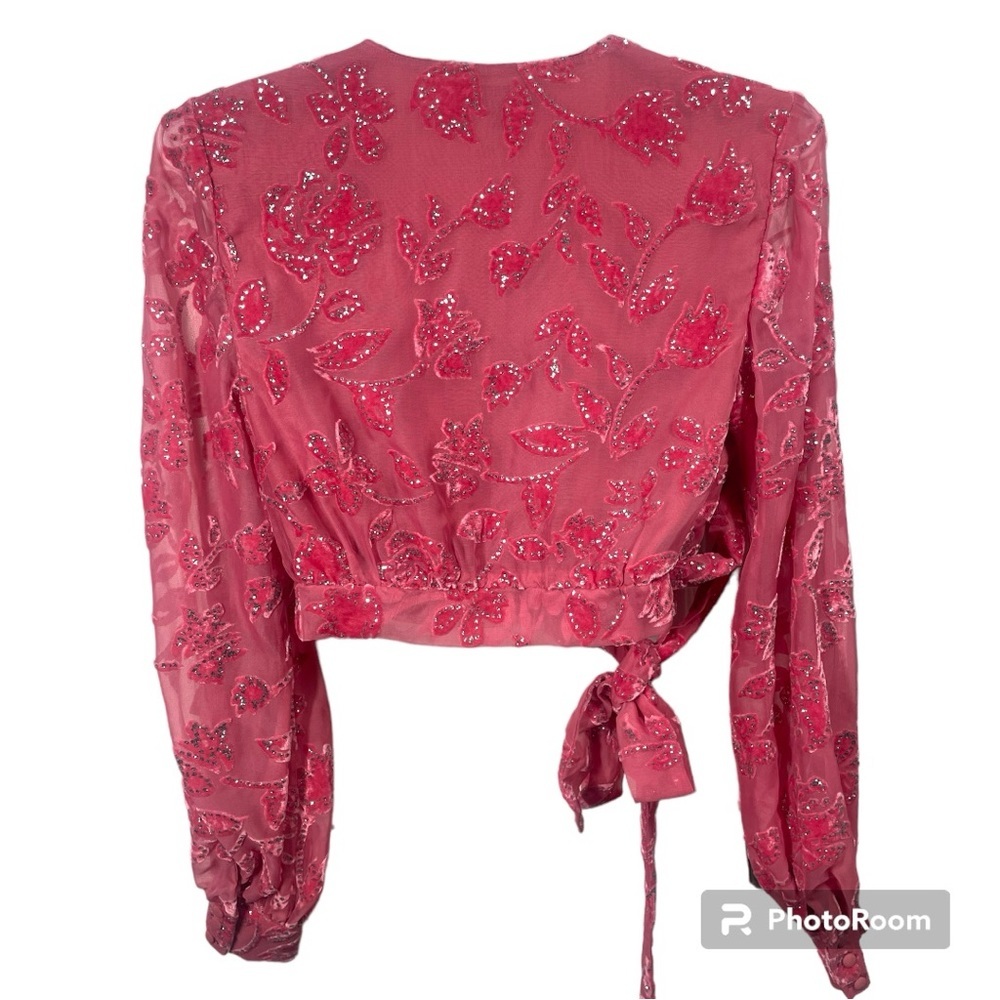 NBD - Revolve Millie Wrap Top in Coral - XXS - NWT - Picture 4 of 8